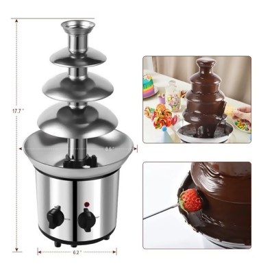 4-х ярусный шоколадный фонтан Chocoflow с подогревом-3